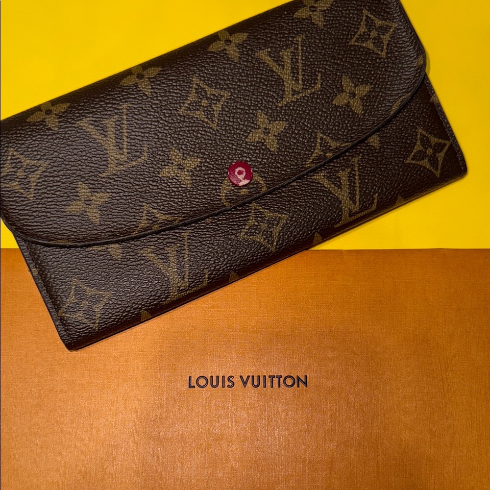 Louis Vuitton Black and Brown Monogram Wallet